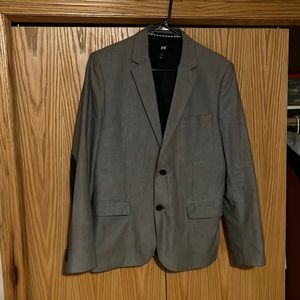Mens H&M 38R gray blazer